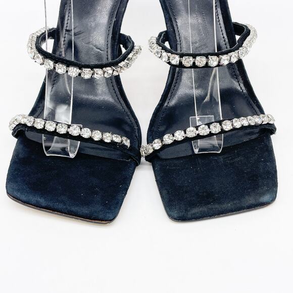 Marc Fisher Women's Black Dezzi Square Toe Stiletto Heeled Sandal Size 6M - Picture 10 of 12